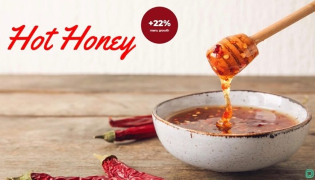 Since, 2021, hot honey has become a trend-forward favorite.