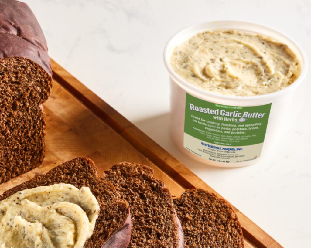Prepared flavored butters in tubs is one example of how Butterball® Farms is helping save time and labor in the kitchen.
