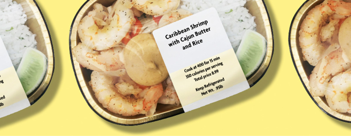 Prepared Food Caribbean Shrimp with Cajun Butter and Rice