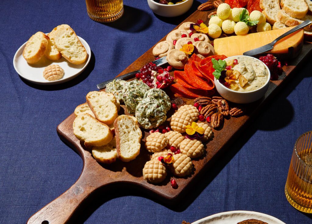 Charcuterie is a perfect way to use shaped butters to make parties memorable.