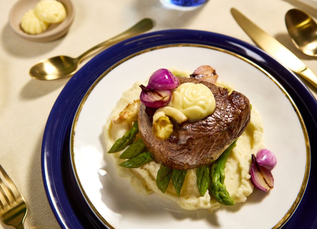 Enhance any dish with the elegant touch of rose-shaped butter