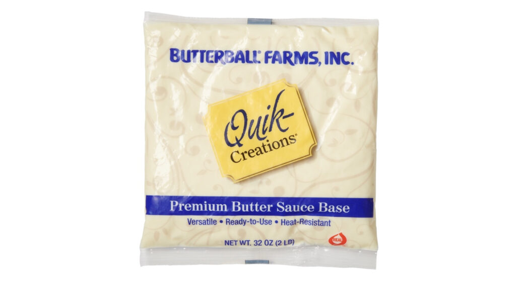 Life is simpler with Quik-Creations® Premium Butter Sauce Base, available at your local distributor.