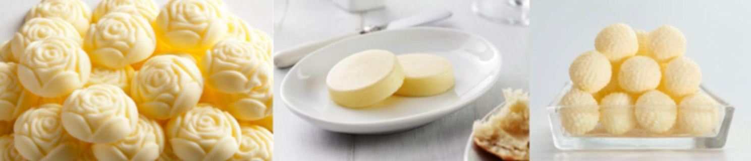 Shaped butters tell guests that you have thought of everything in their dine-in experience.